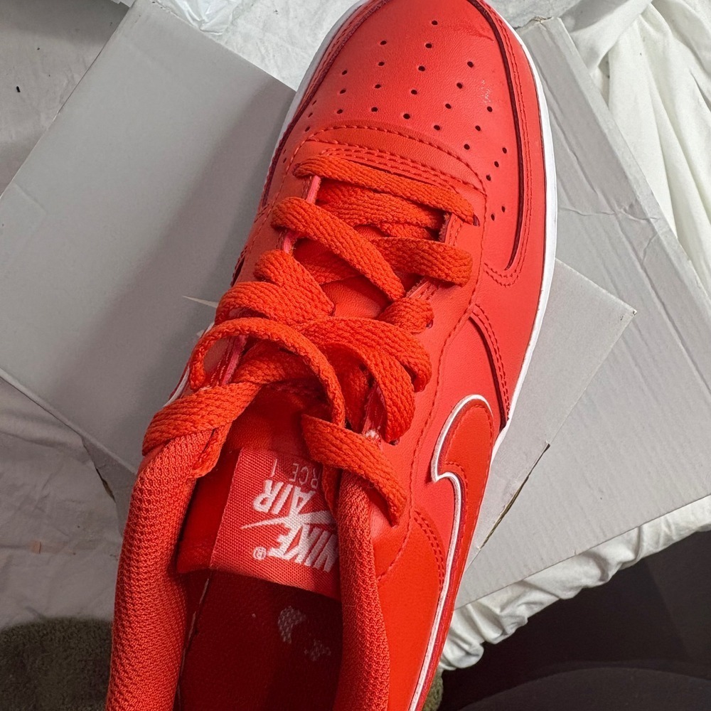 Nike Air Force 1 GS Picante Red White DX5805 600 Youth Size 5Y - Picture 6 of 8